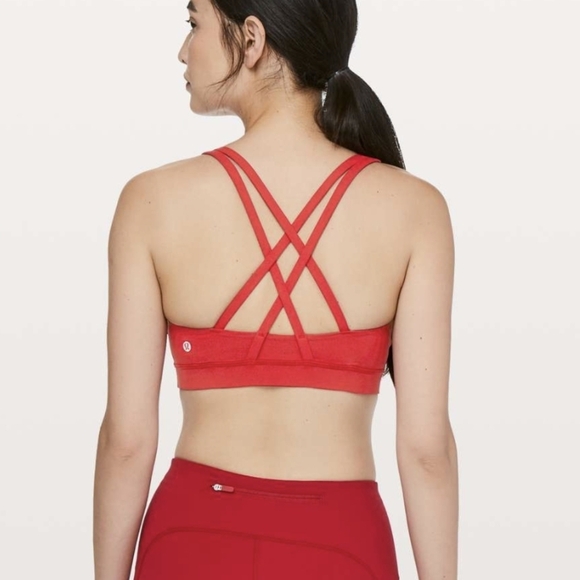 lululemon athletica Other - Lululemon Team Canada Energy Bra, Red, Strappy, Athletic, Gym, Size 10